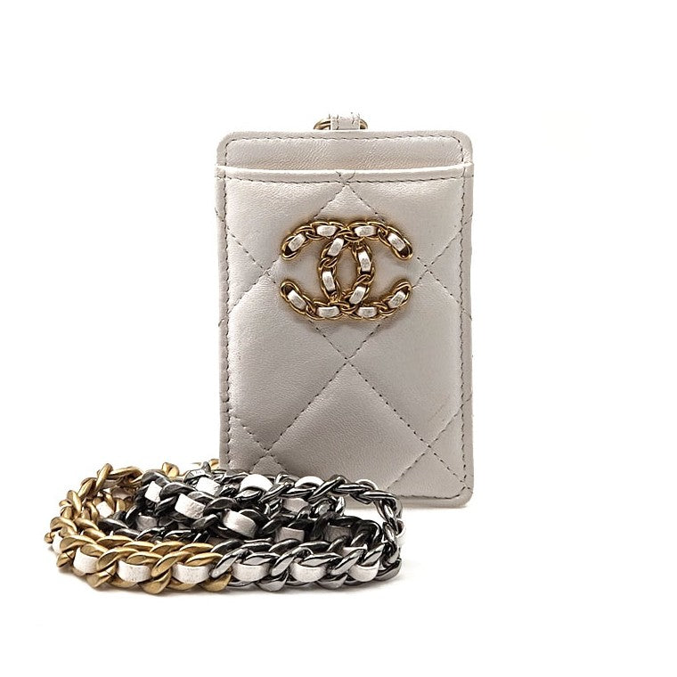 Chanel 19 Chain Card Holder Crossbody Bag