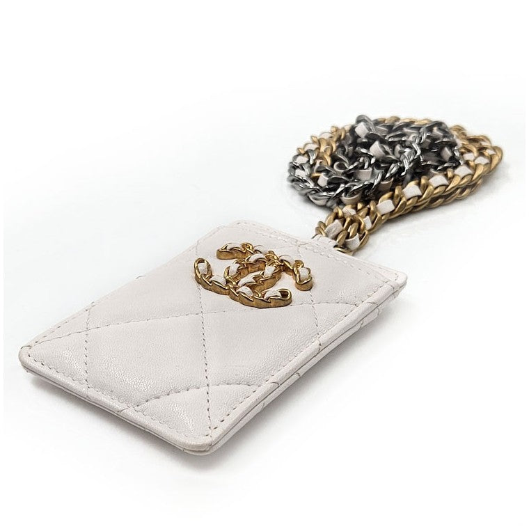 Chanel 19 Chain Card Holder Crossbody Bag