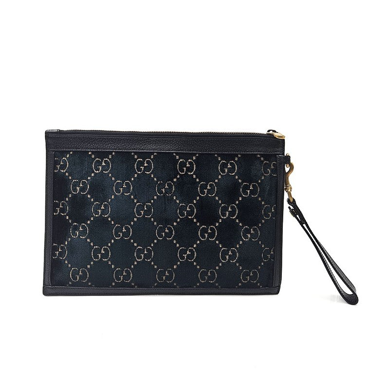 Gucci Ophidia GG Velvet Clutch (575371)