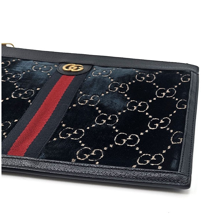 Gucci Ophidia GG Velvet Clutch (575371)