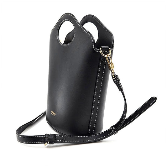 Burberry Leather Pocket Bucket Bag