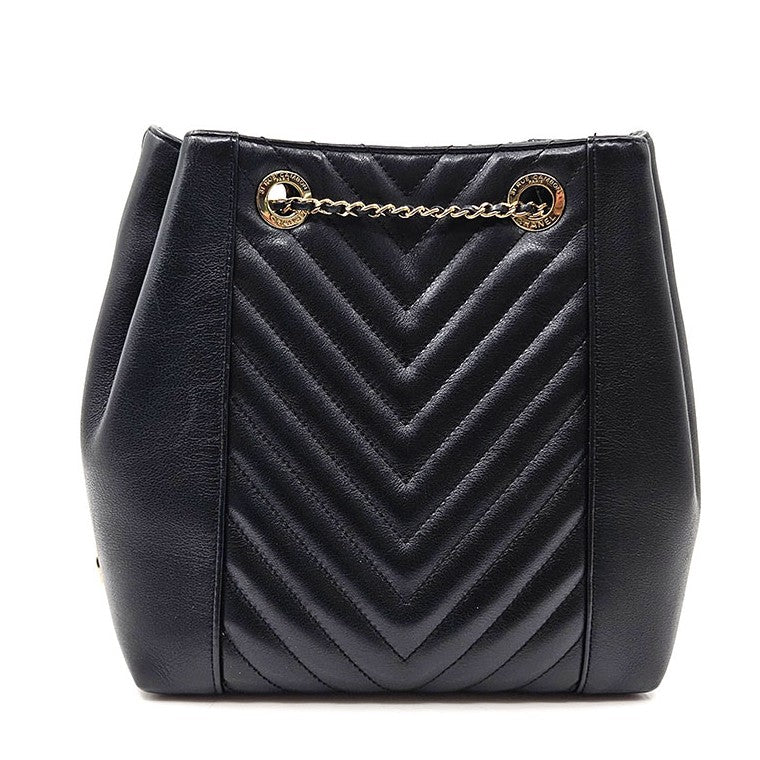 Chanel Chevron Drawstring Bucket Bag (AS0263)
