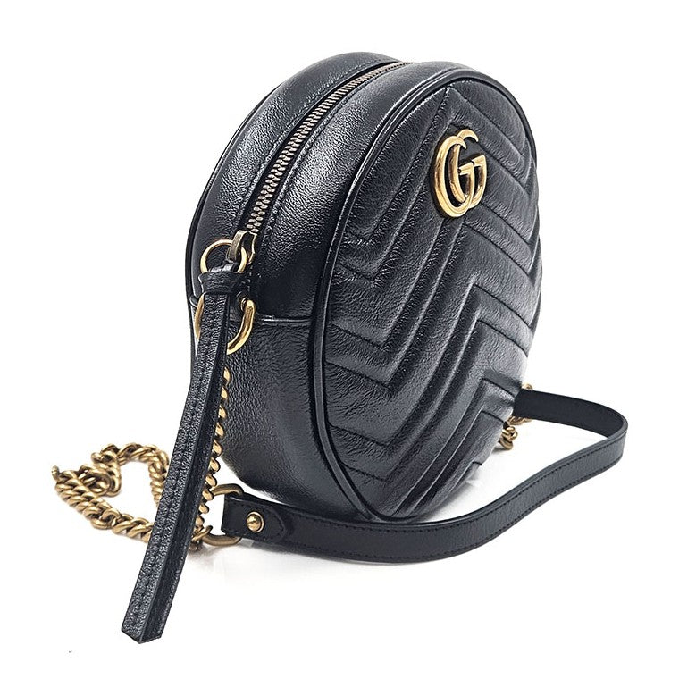 Gucci Marmont Round Mini Crossbody Bag (550154)
