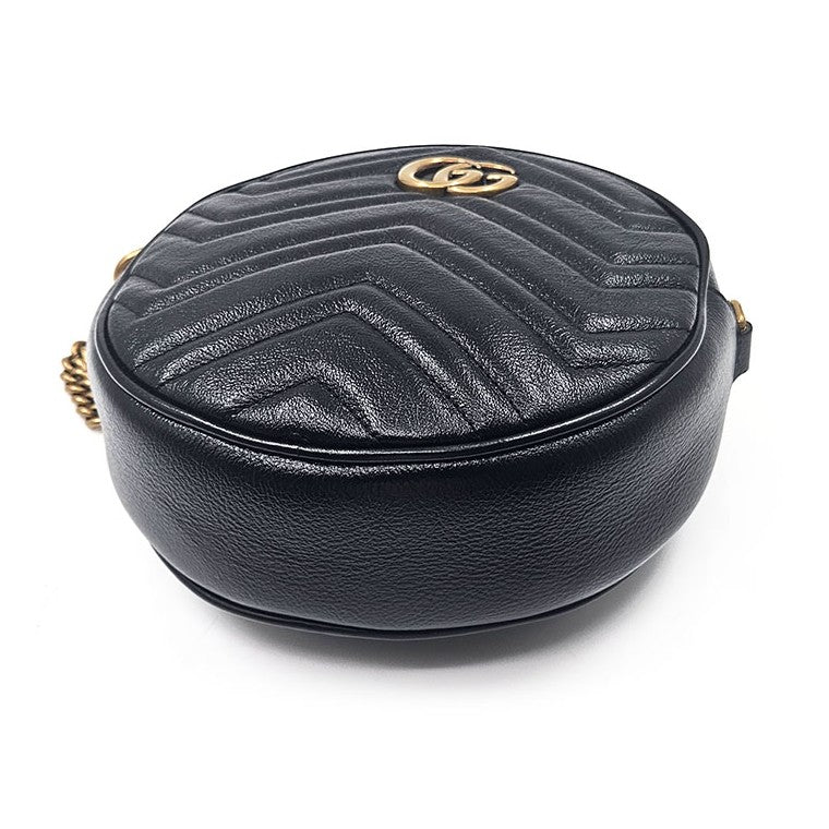 Gucci Marmont Round Mini Crossbody Bag (550154)
