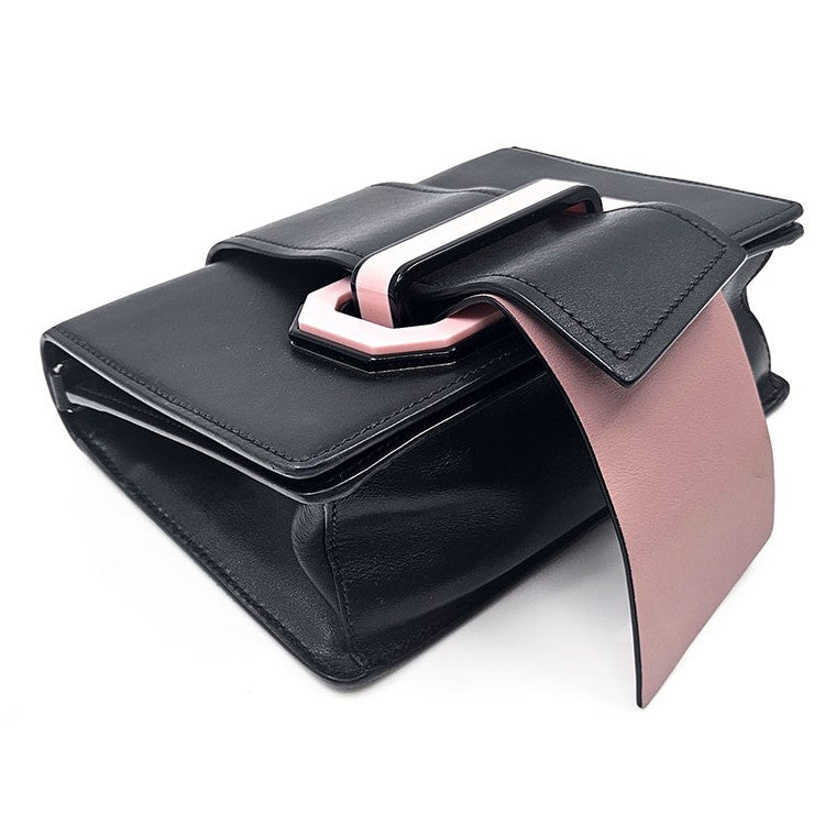 Prada City Calf Ribbon Mini Shoulder Bag (1BD067)