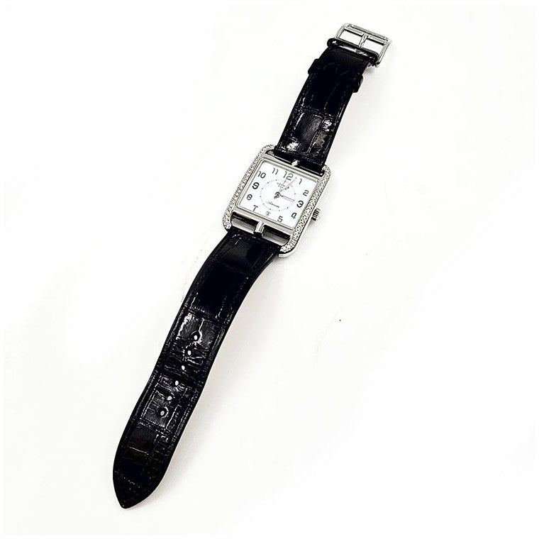 Hermès Cape Cod Steel Diamond Watch Large (cc1.730)