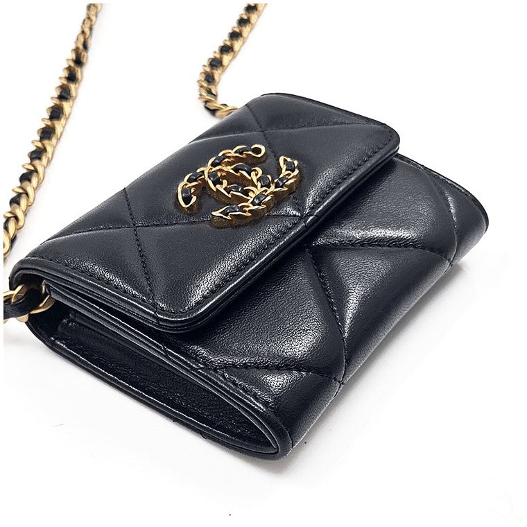 Chanel Lambskin 19 Chain Coin Purse