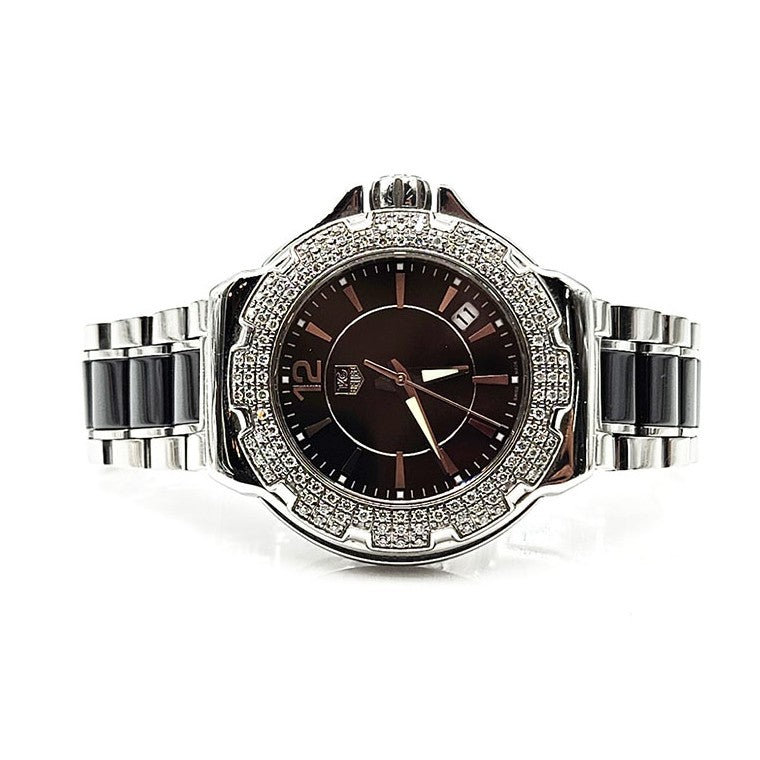 TAG Heuer Ceramic Diamond Steel Watch (WAH1214)