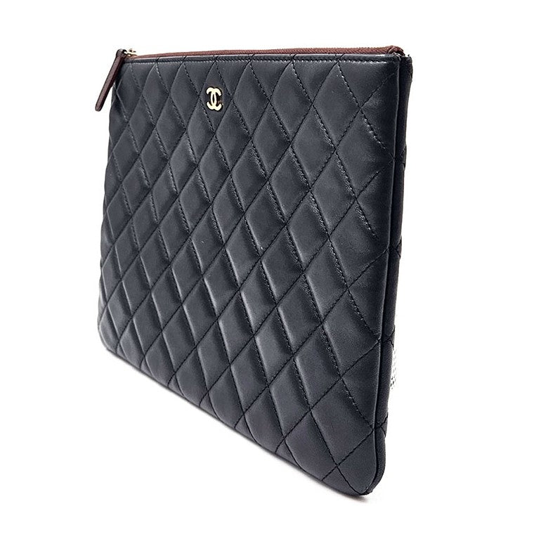 Chanel Classic Lambskin Clutch New Medium
