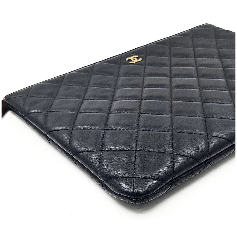 Chanel Classic Lambskin Clutch New Medium
