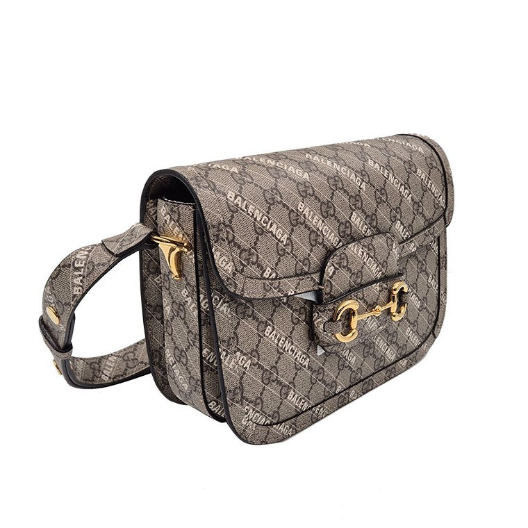 Gucci X Balenciaga 1955 Horsebit Shoulder Bag (602204)
