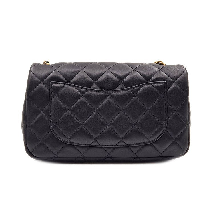 Chanel Lambskin Classic New Mini Golden Ball Crossbody Bag (AS1787)