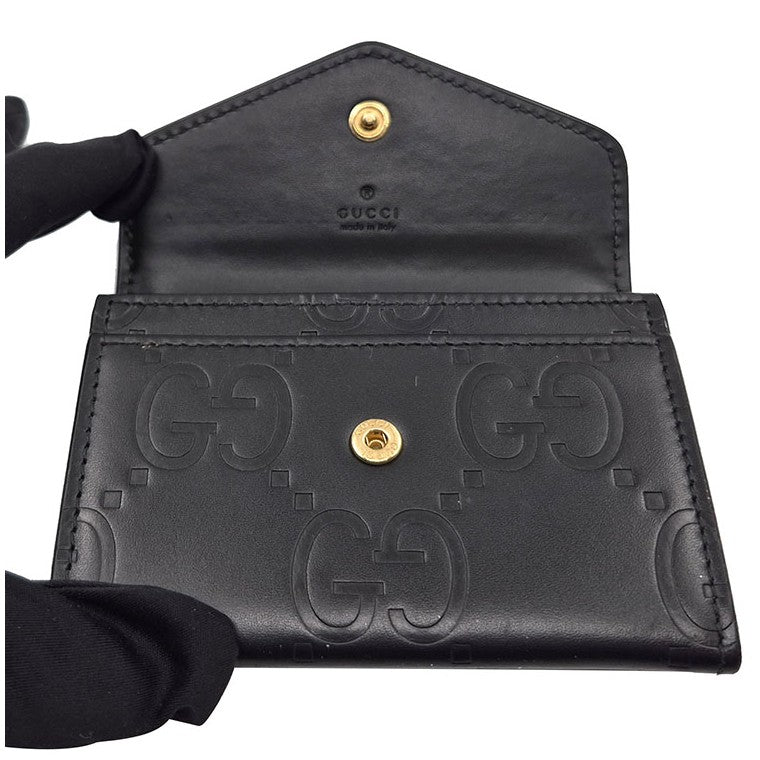 Gucci GG Leather Card Holder (772792)