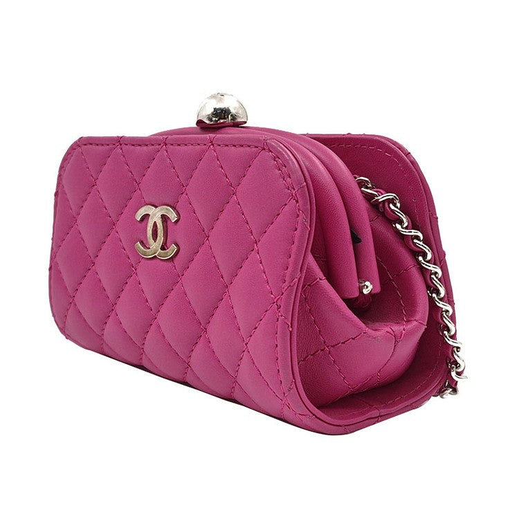 Chanel Lambskin Mini Chain Crossbody Bag