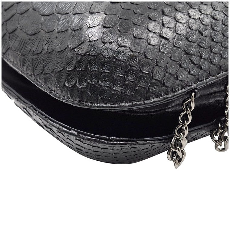 Chanel Lambskin Python Gabrielle Pearl Bag