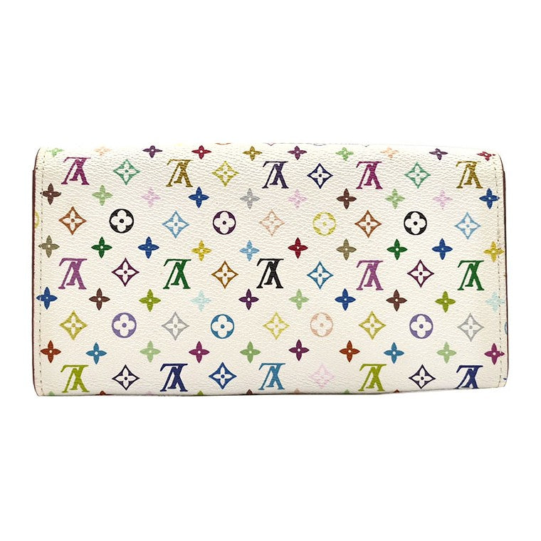 Louis Vuitton White Multi Long Wallet