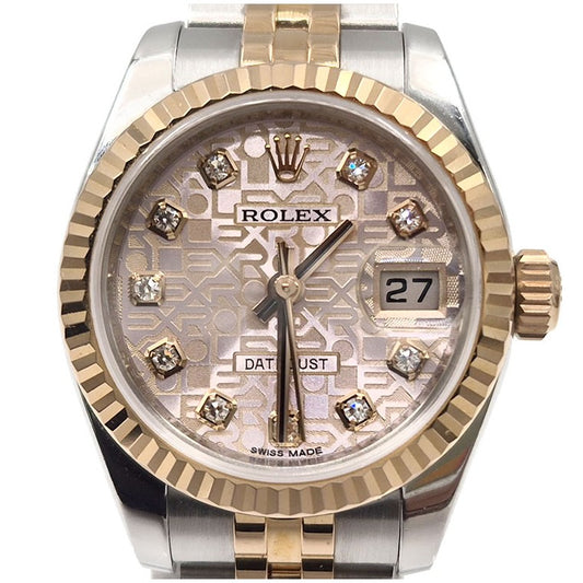 Rolex Datejust 10p Diamond Two-Tone Watch (179171)