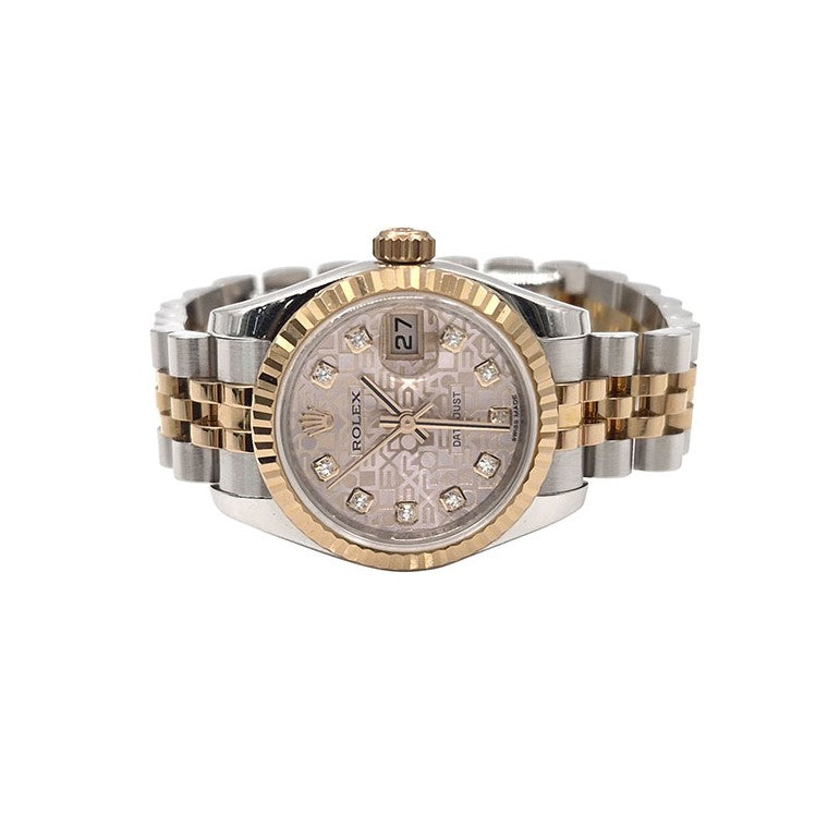 Rolex Datejust 10p Diamond Two-Tone Watch (179171)