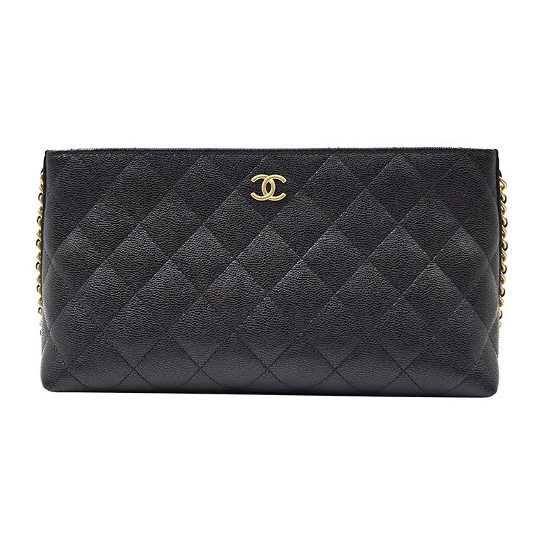 Chanel Caviar Chain Pouch (AP4699)