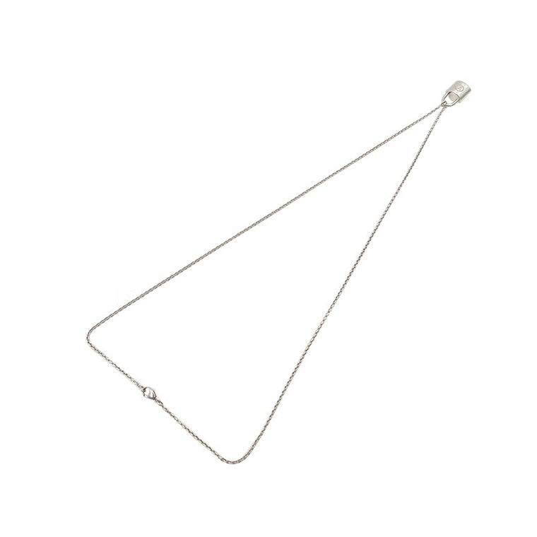Louis Vuitton Silver Lockit Necklace (Q93559)