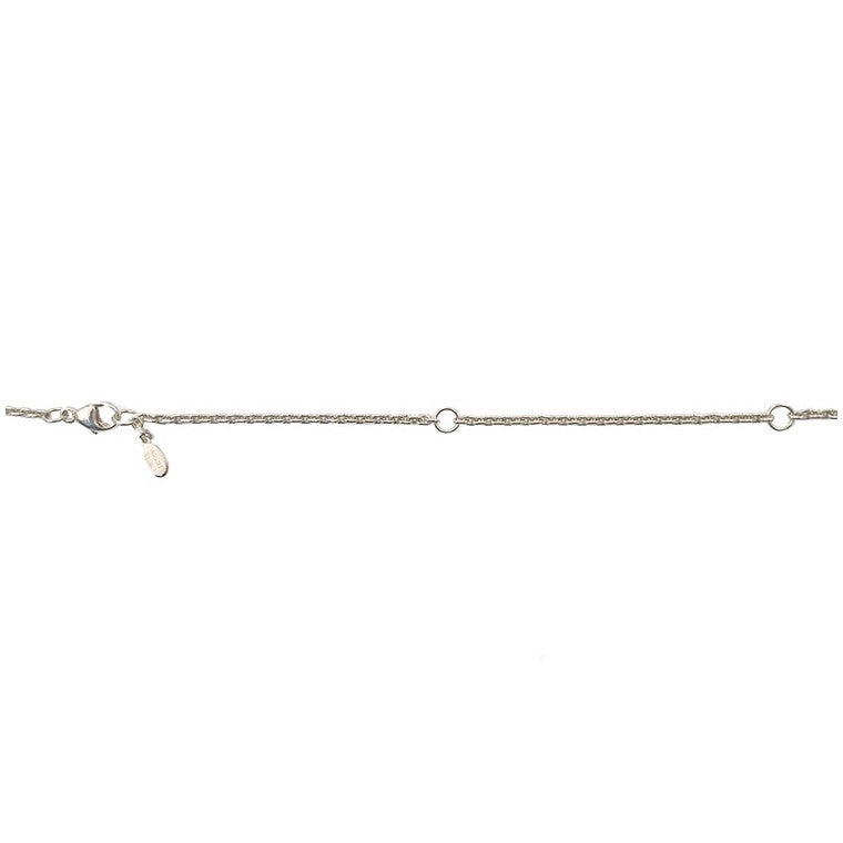 Louis Vuitton Silver Lockit LEARN Necklace (Q03273)