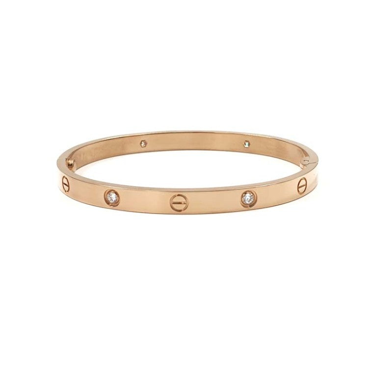 Cartier Love Bracelet Medium 4-Diamond Yellow (16)
