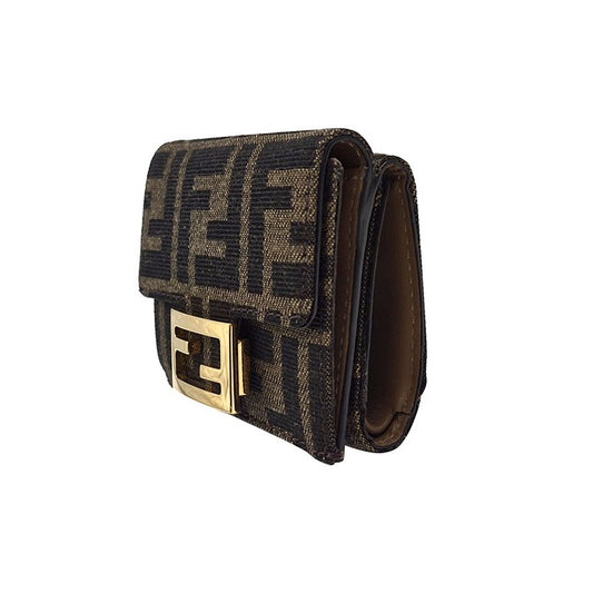 Fendi Trifold Fabric Wallet