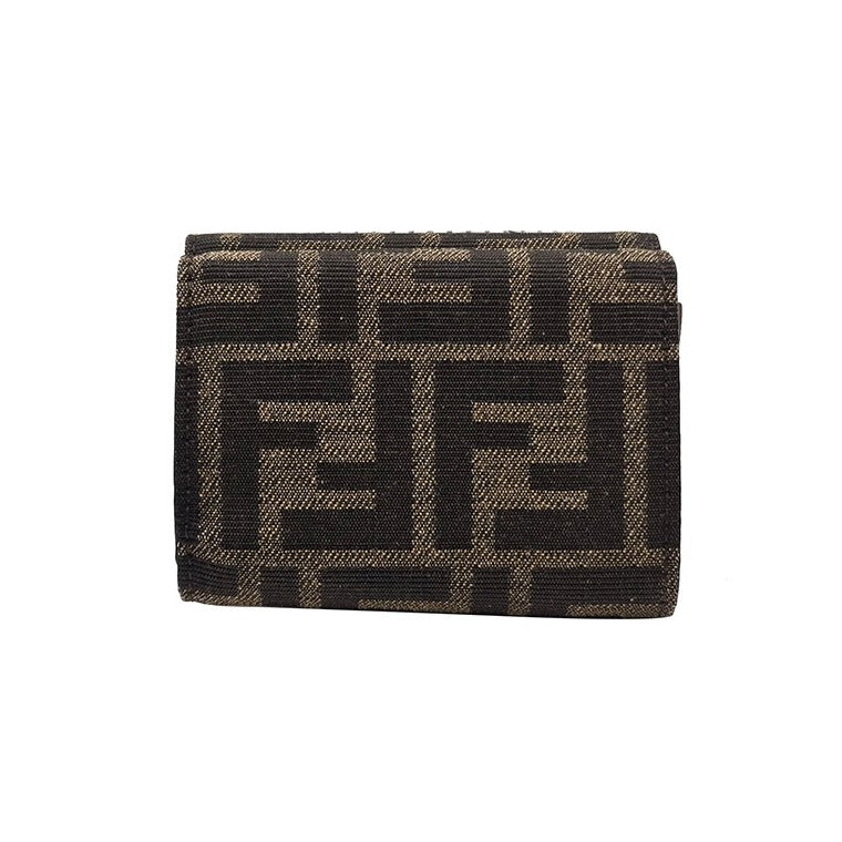 Fendi Trifold Fabric Wallet
