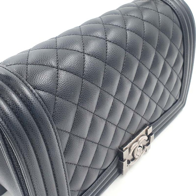 Chanel Caviar Boy Bag Medium (Installed Chip)