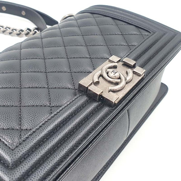 Chanel Caviar Boy Bag Medium (Installed Chip)