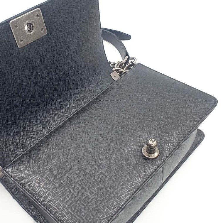 Chanel Caviar Boy Bag Medium (Installed Chip)