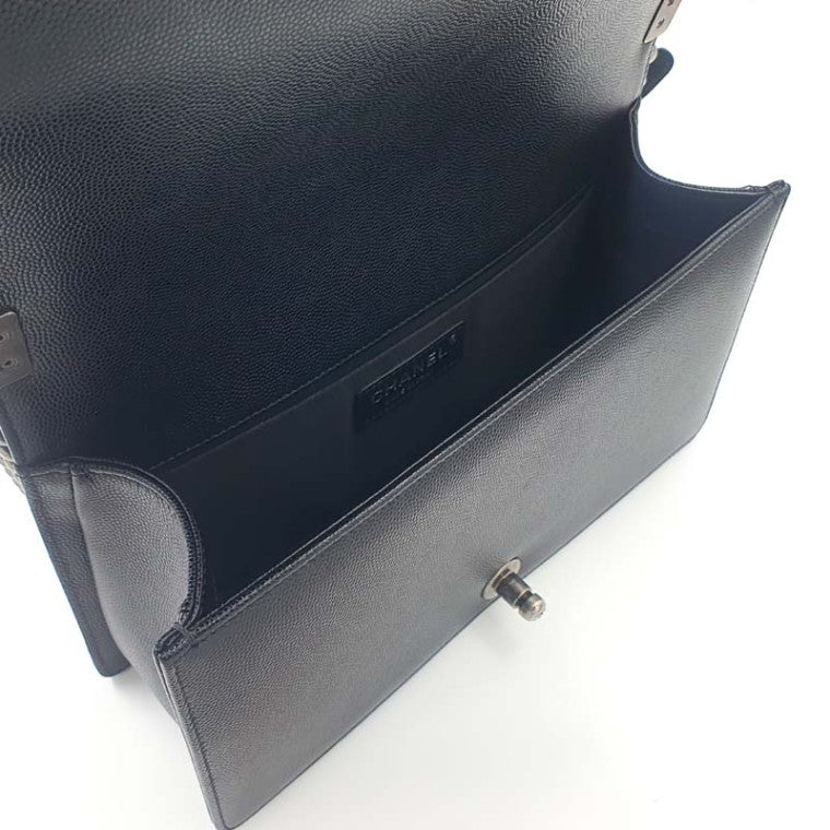 Chanel Caviar Boy Bag Medium (Installed Chip)