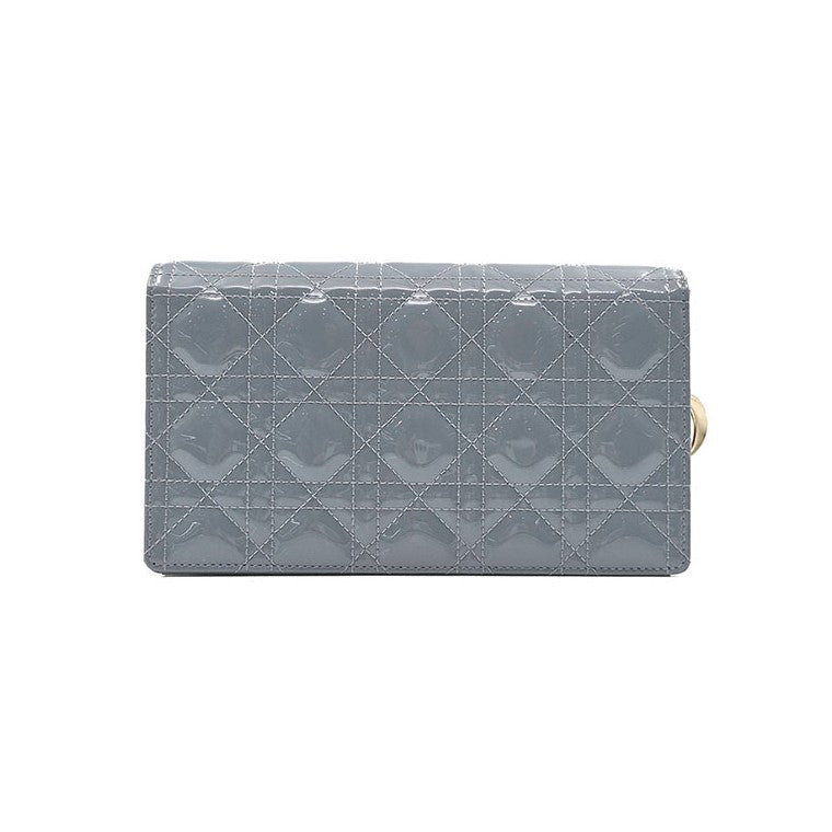 Christian Dior Patent Cannage Chain Crossbody Bag