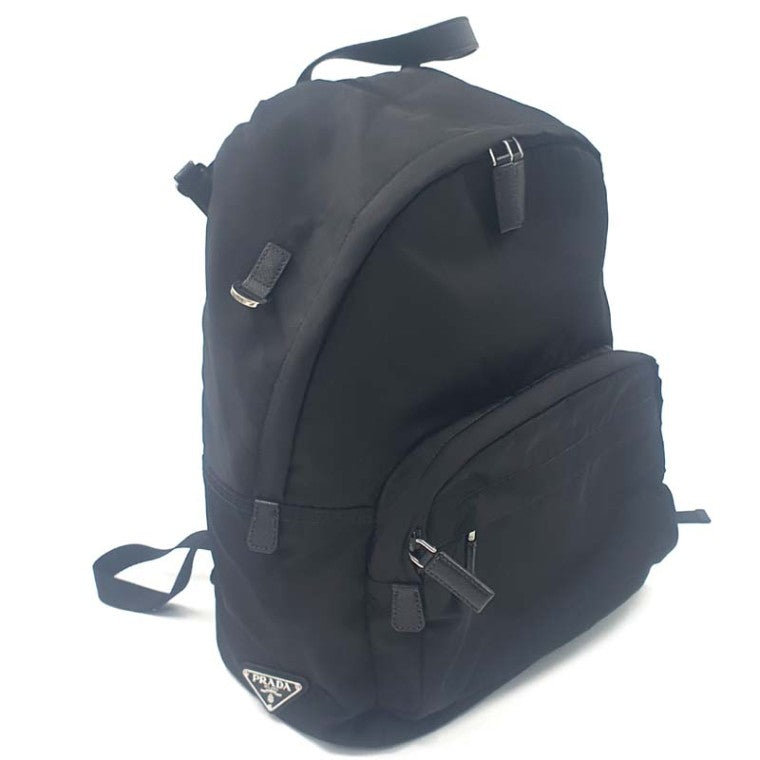 Prada Nylon Triangle Logo Backpack