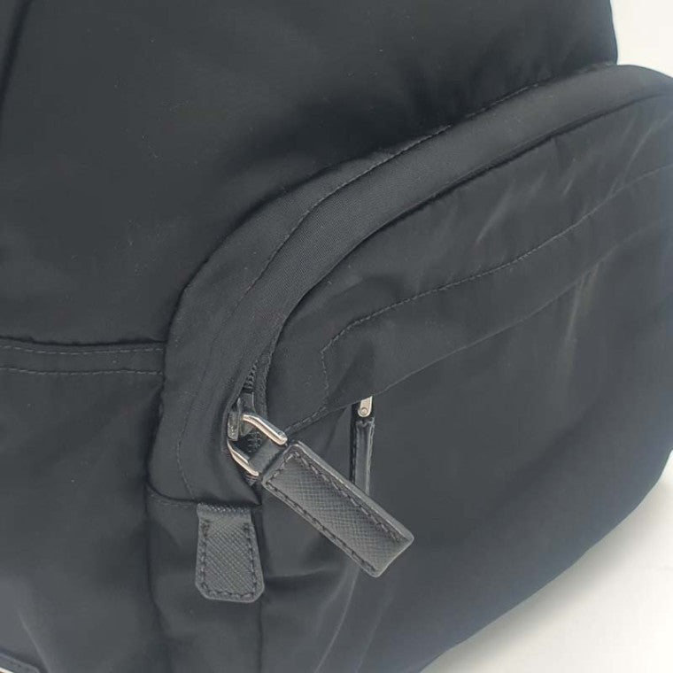 Prada Nylon Triangle Logo Backpack