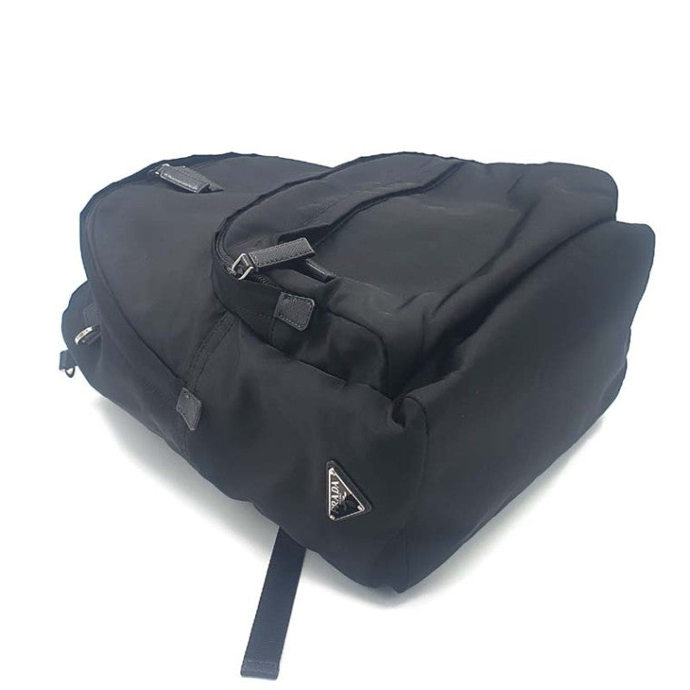 Prada Nylon Triangle Logo Backpack