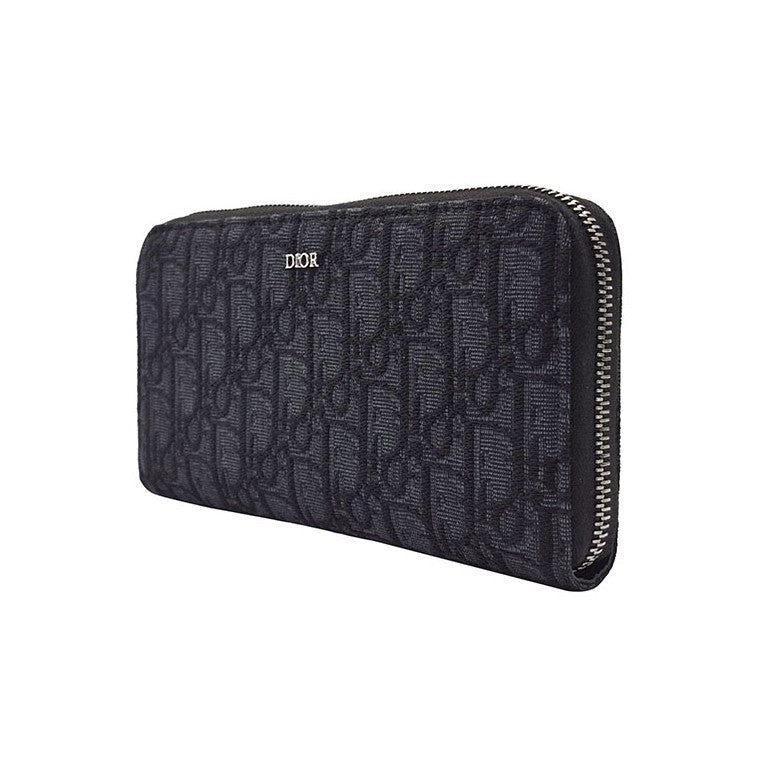 Christian Dior Oblique Zipper Long Wallet