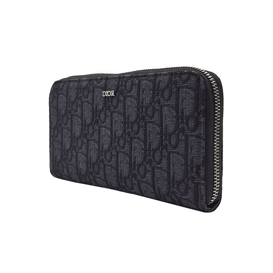 Christian Dior Oblique Zipper Long Wallet