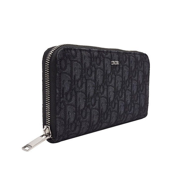 Christian Dior Oblique Zipper Long Wallet
