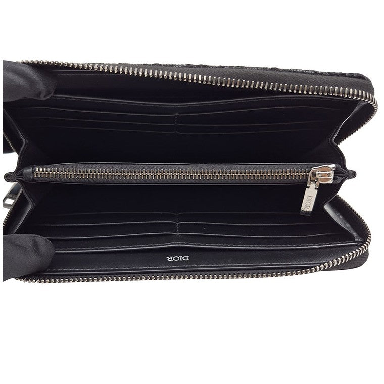Christian Dior Oblique Zipper Long Wallet