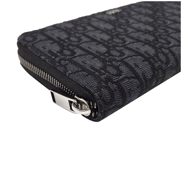 Christian Dior Oblique Zipper Long Wallet