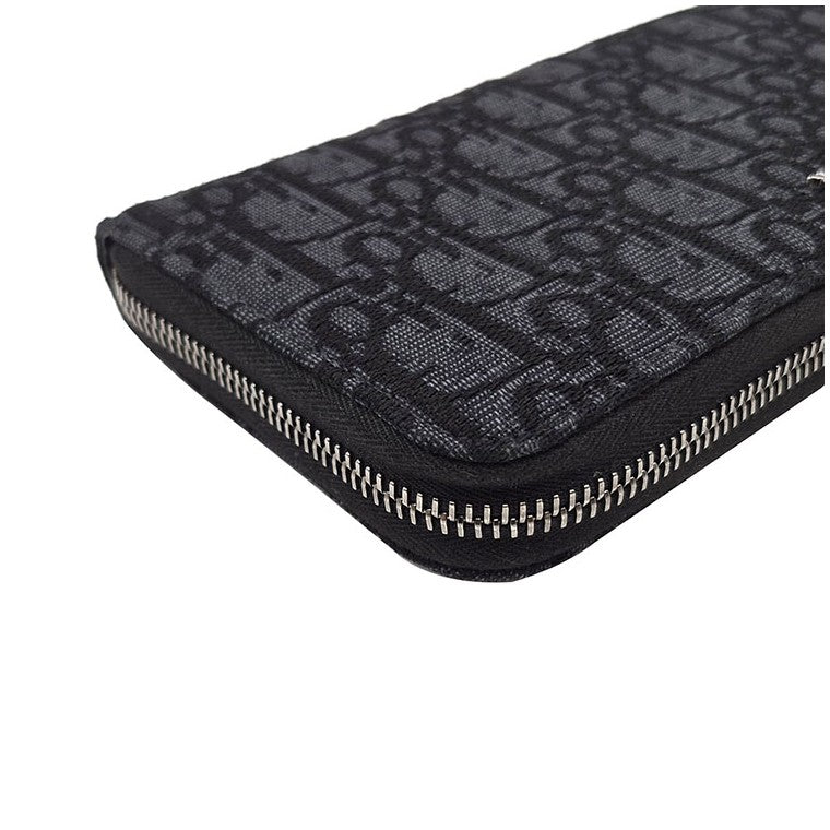 Christian Dior Oblique Zipper Long Wallet