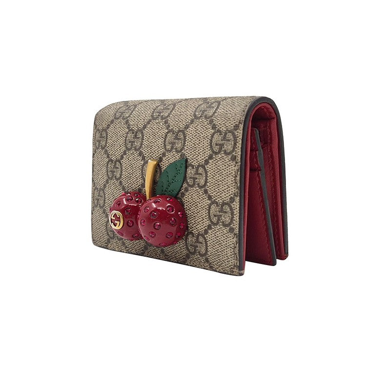 Gucci GG Supreme Cherry Wallet (476050)