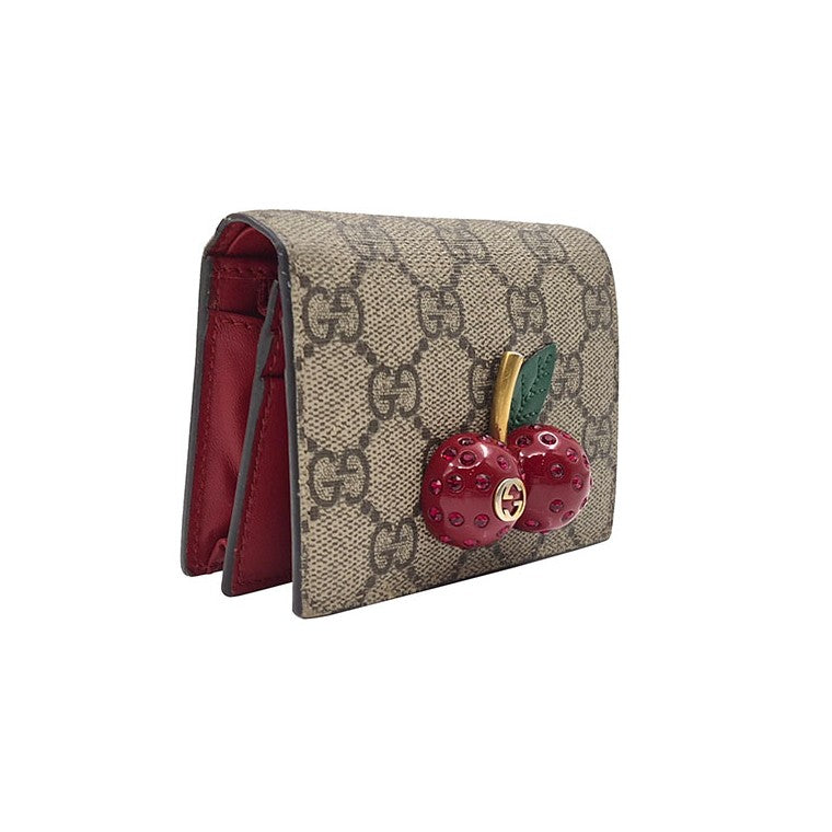 Gucci GG Supreme Cherry Wallet (476050)