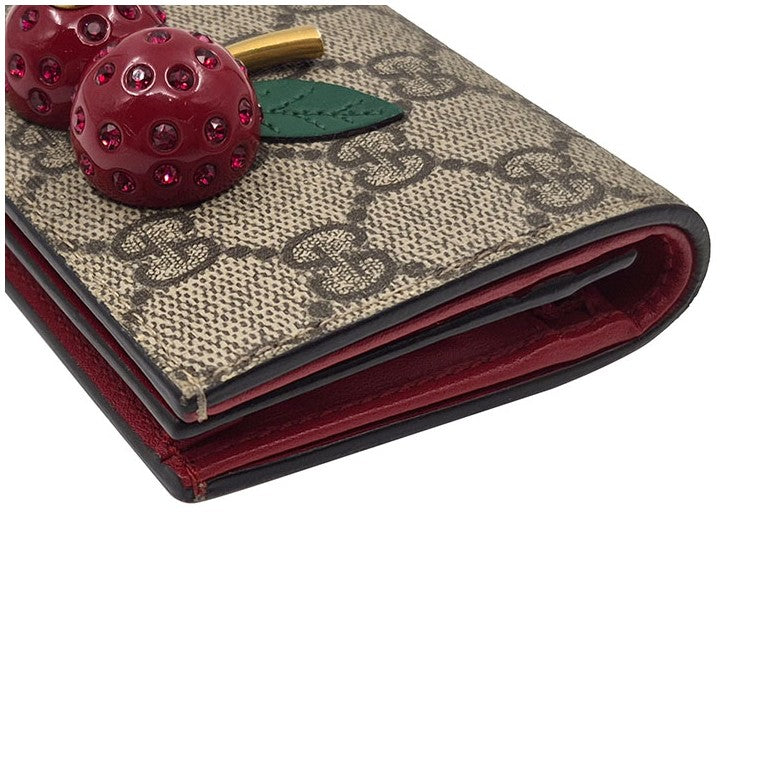 Gucci GG Supreme Cherry Wallet (476050)