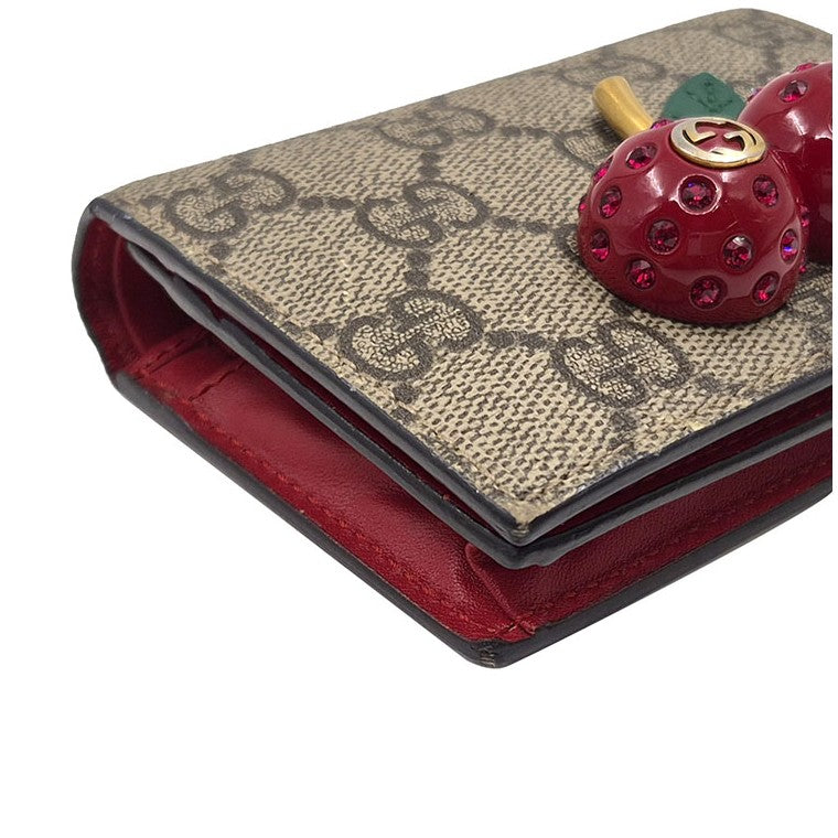 Gucci GG Supreme Cherry Wallet (476050)