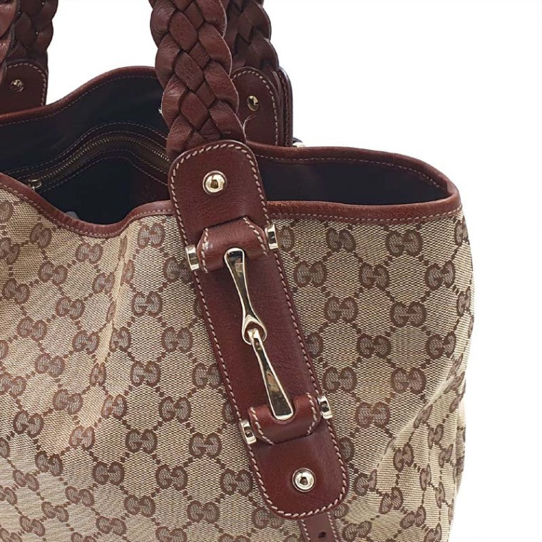 Gucci Jacquard Horsebit Shoulder 137621