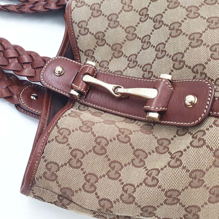 Gucci Jacquard Horsebit Shoulder 137621