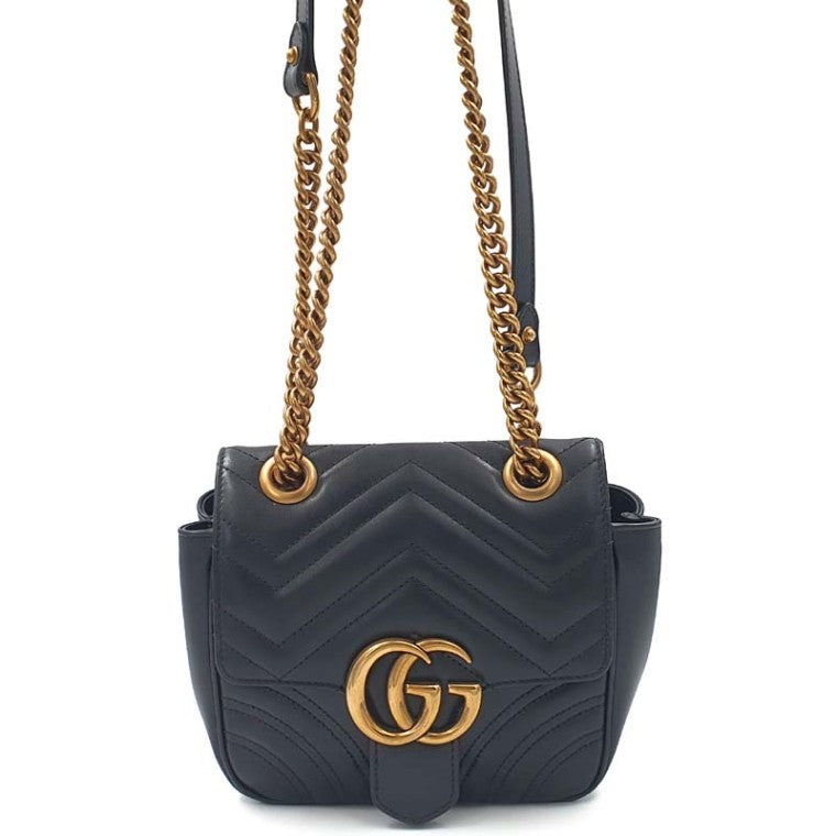 Gucci Marmont Matrasse Chain-in-Shoulder 739682