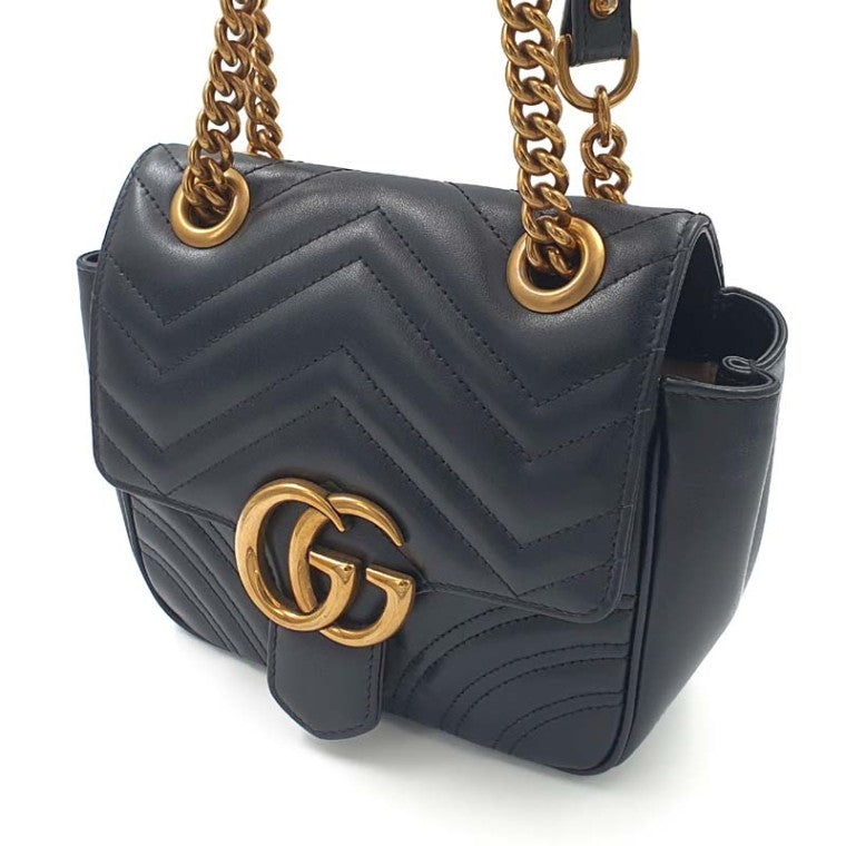 Gucci Marmont Matrasse Chain-in-Shoulder 739682